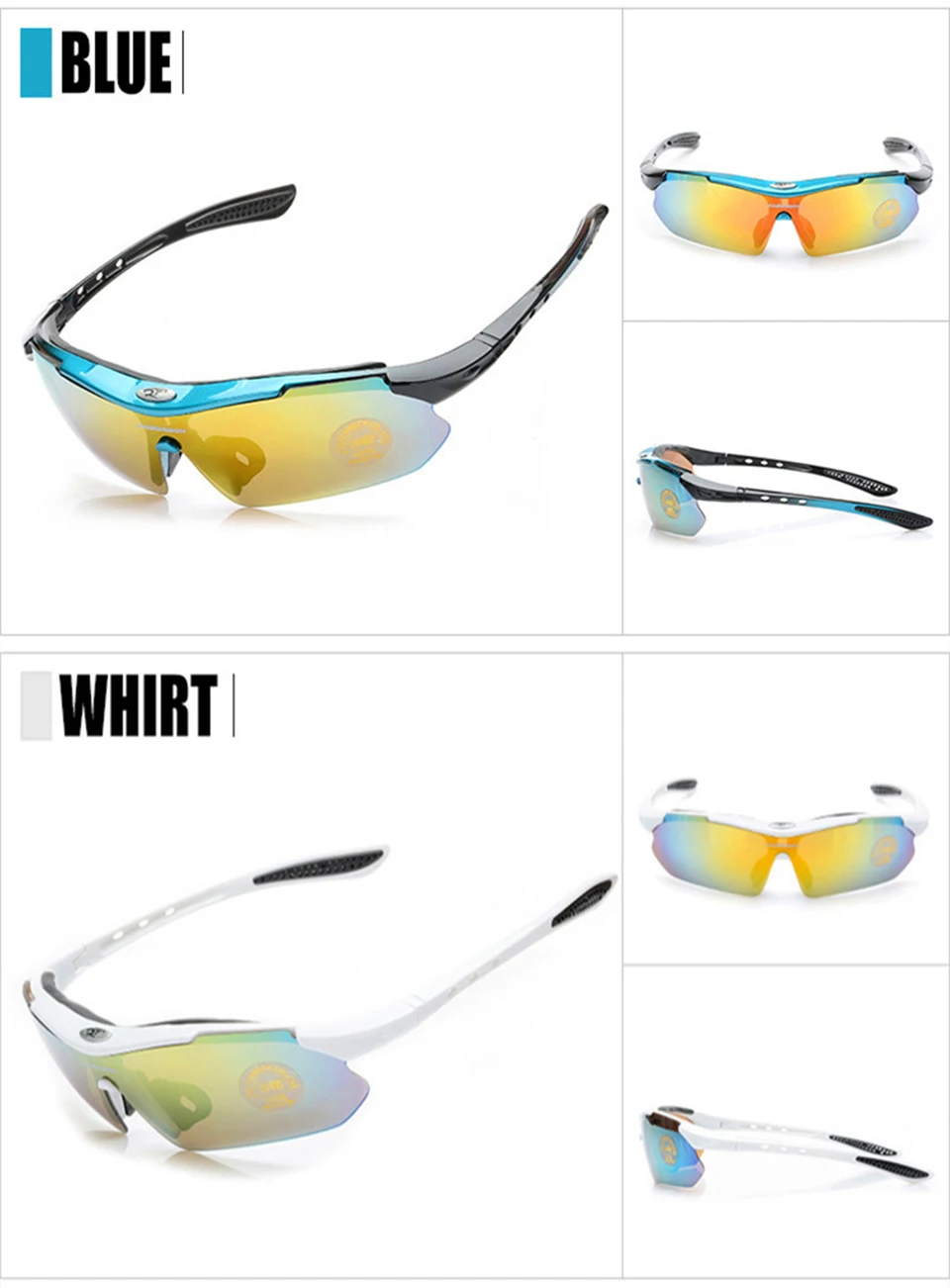 Polarized Sun Glasses 5 Lens Cycling Men Women Outdoor Sports Bicycle Glasses Fishing UV Protect Eyewear