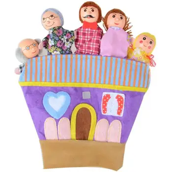 

Vintage Finger Puppets Doll High-quality Personality Simplicity Story Prop Baby Kid Birthday Gift Educational Toy Game Props