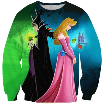 

Newest Princess Cartoon 3D sweatshirt Anime movie pattern Printed Sweatshirt hoodie Unisex good quality streetwear style-005