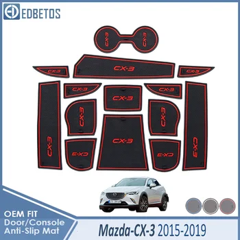 

Car Gadget Pad For Mazda CX-3 2015 2016 2017 2018 2019 CX3 CX 3 Accessories Gel Pad Rubber Gate Slot Mat Cup Mats Tapis Voiture