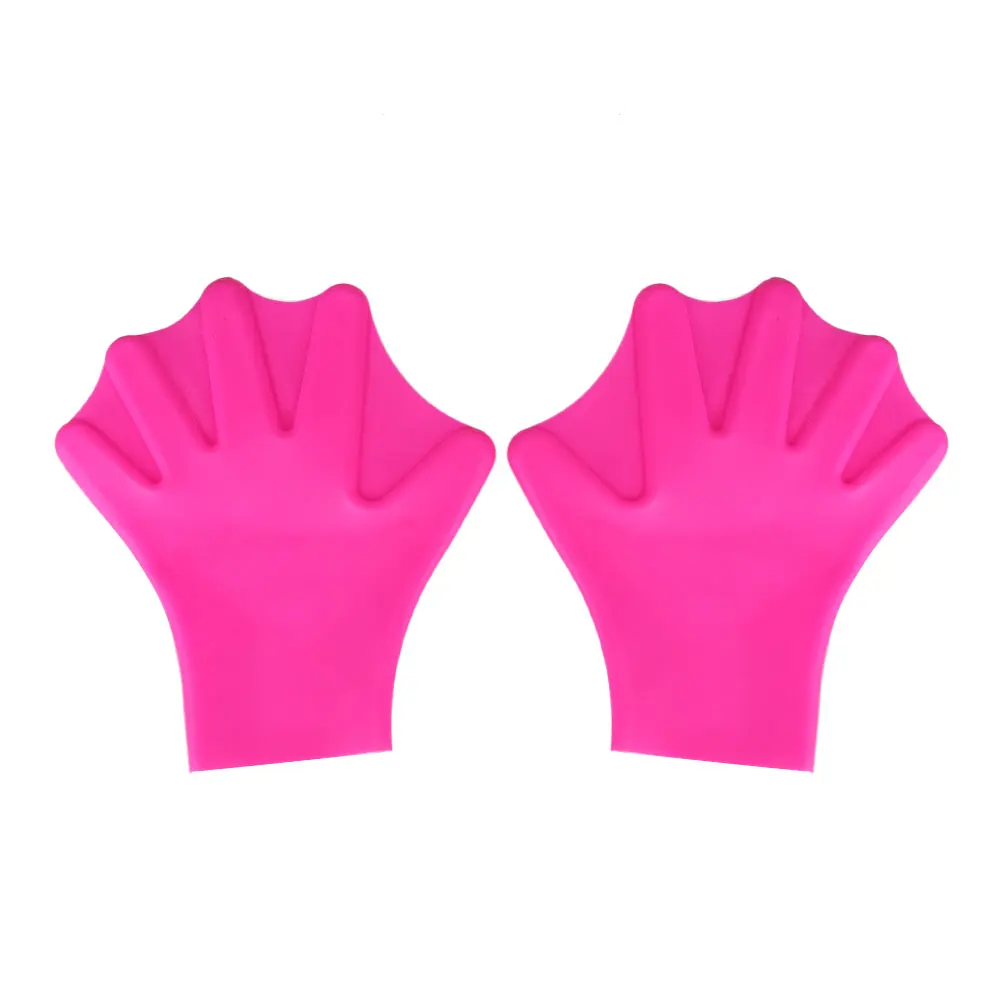 1Pair Finger Fins Gloves Hand Training Paddle Palm Sports Swimming Accessories
