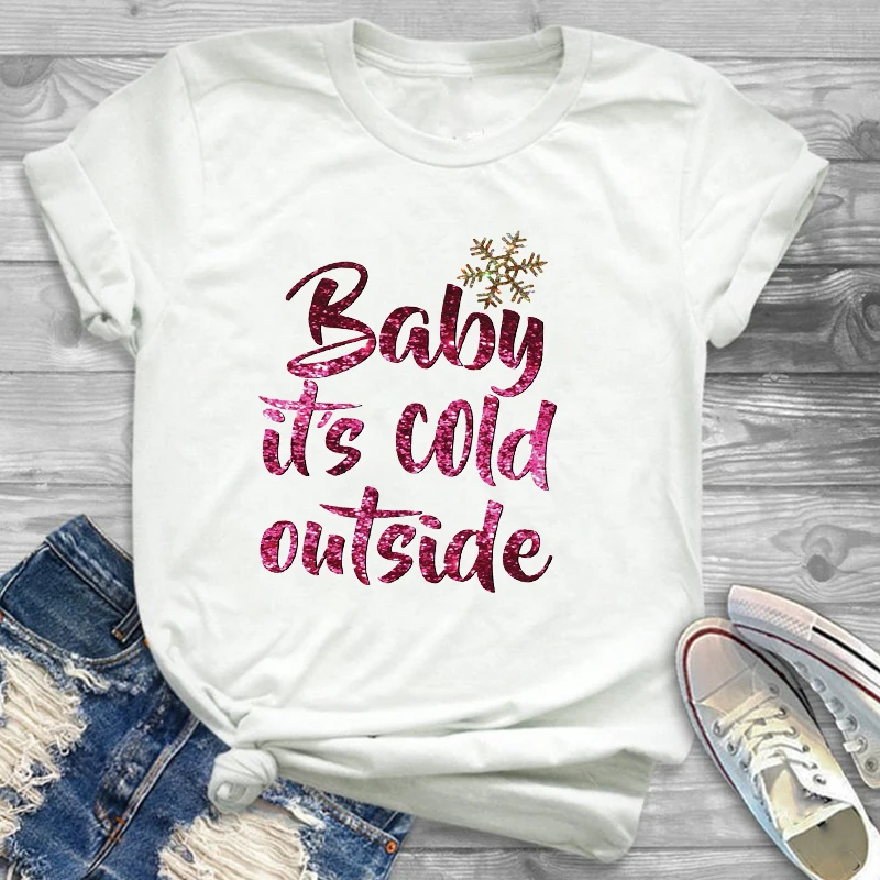 Tee Shirt Tees T-shirts Women Fashion Clothing Plaid Tree Truck New Year Merry Christmas Womens Female Graphic T Shirt T-Shirt - Цвет: CZ20469