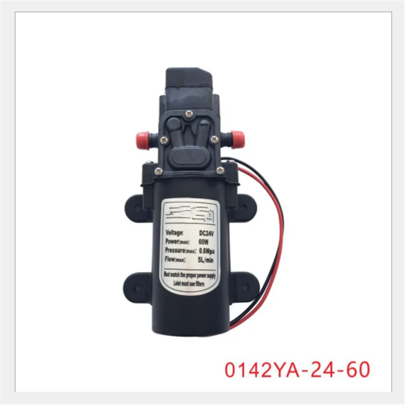 Горячая Высокое качество Быстрая DC 24V 60W 5L/Min 0.8Mpa воды высокого давления мембранный самовсасывающий насос