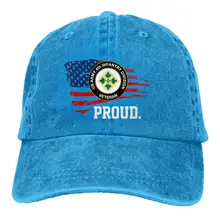 Proud US Army 4th Ветеран дивизии американского флага Мужская классическая бейсболка папа шляпа регулируемый размер