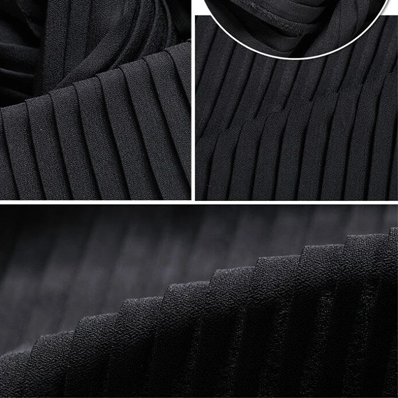 Green White Black Blue Pink 3 Meters 150cm Width Crumple Accordion Pleated Chiffon Fabric Pearl Yarn Fabric Wedding Dress