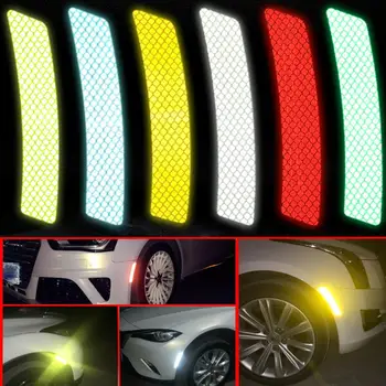 

EIDRAN 2pcs Universal Car Styleing Wheel Eyebrows Reflective Sticker Warning Sign Self-adhesive Waterproof