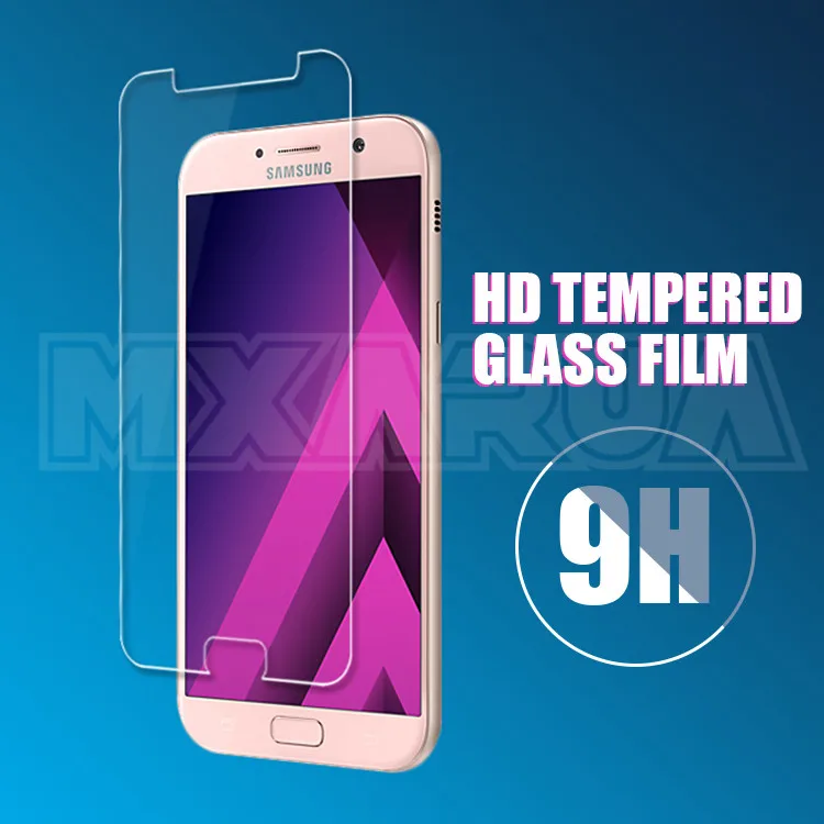 9H Премиум Закаленное стекло для samsung Galaxy A3 A5 A7 A6 A8 Plus A9 Защитная пленка для экрана