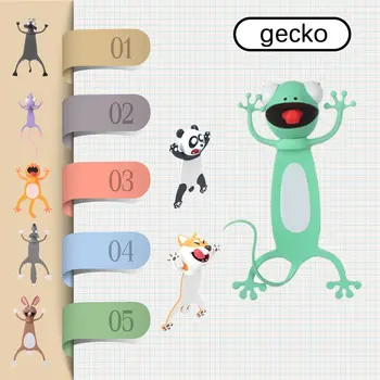 

Creative 3D Stereo Bookmark Cute Cartoon Animal Marker Kawaii Cat Panda Bookmark Of Pages Kids Gifts School Stationery Supplies