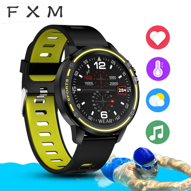 

L8 Smart Watch Men IP68 Waterproof Reloj Hombre Mode SmartWatch With ECG PPG Blood Pressure Heart Rate sports fitness watches
