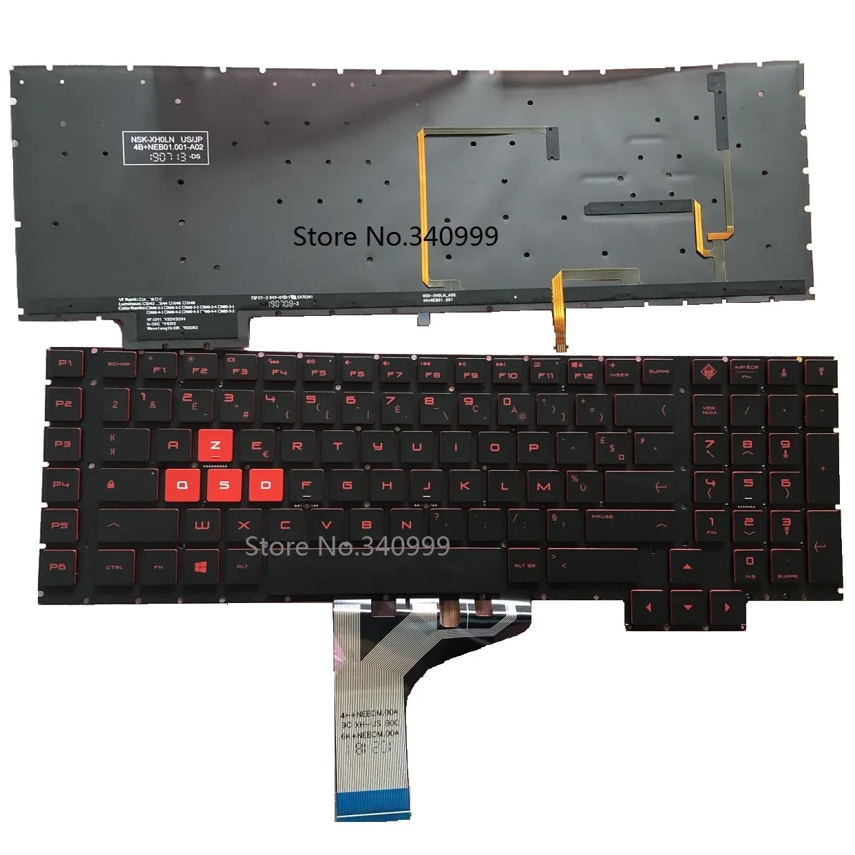 Azerty French Per Tastiera Portatile Hp Omen Muslimexmuslimah Retroilluminata
