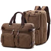 Men Canvas Briefcase Travel Bags Suitcase Classic Messenger Shoulder Bag for men Tote Handbag Big Casual Business Laptop Pocket ► Photo 1/6