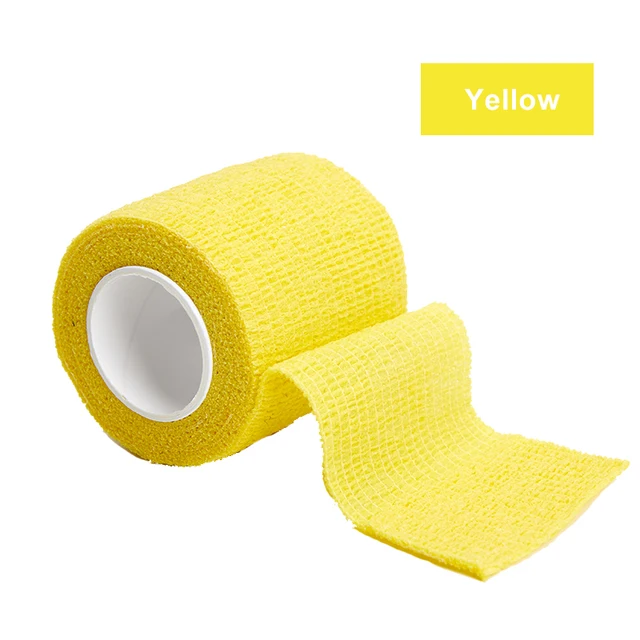 4.5m Colorful Sport Self Adhesive Elastic Bandage Wrap Tape Elastoplast For Knee Support Pads Finger Ankle Palm Shoulder Yellow