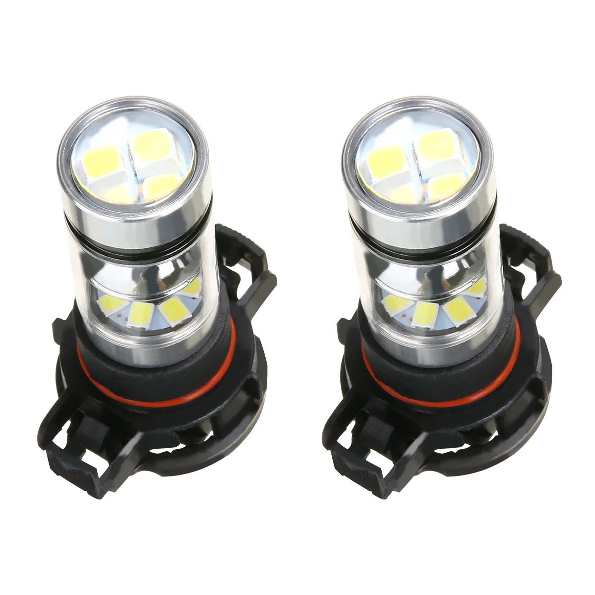 

For Auto Bulb 2PCS 5202 H16 PS24W Car Day Running Light White LED Fog Lamp 6000K 12V 100W TREYUES
