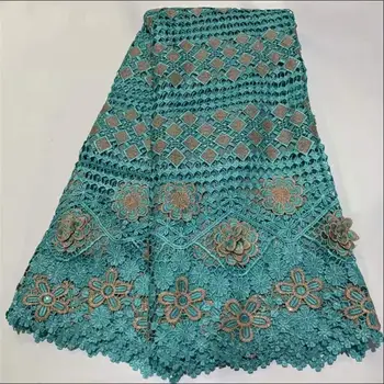 

2020 Latest Guipure Cord Lace Embroidery French African Lace Fabric High Quality Nigeria Lace Fabrics For Wedding ZQA41901