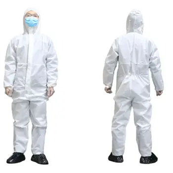 

Disposable Coveralls New Dust-proof Clothes Adults Isolation Clothes Labour Suits Unisex Antistatic Security Protection Clothing