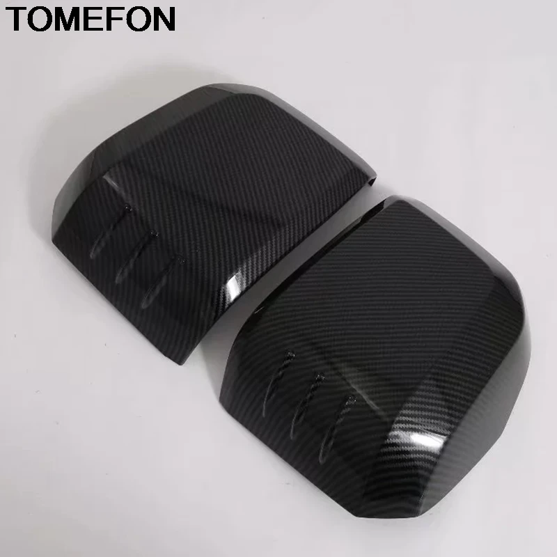 TOMEFON для Toyota HiAce Granvia Commuter Боковая дверь зеркало заднего вида крышка отделка внешние аксессуары Наклейка ABS