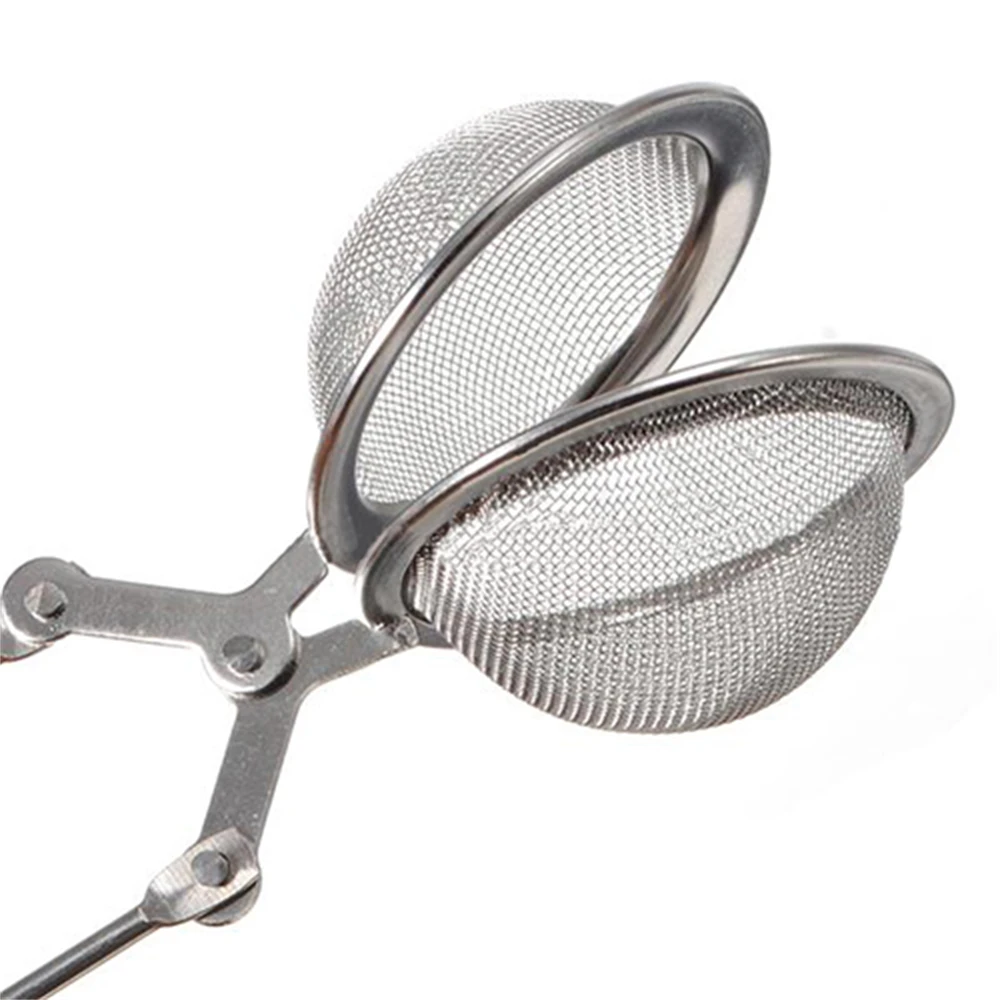 Stainless Steel Tea Filter Leaves Herb Mesh Ball Infuser Kettle Pots Cup Coffee Filter Squeeze Strainer