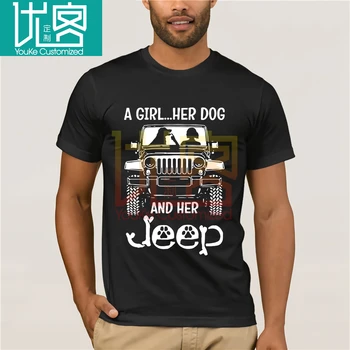 

A Girl Her Dog And Her Jeeps Shirt