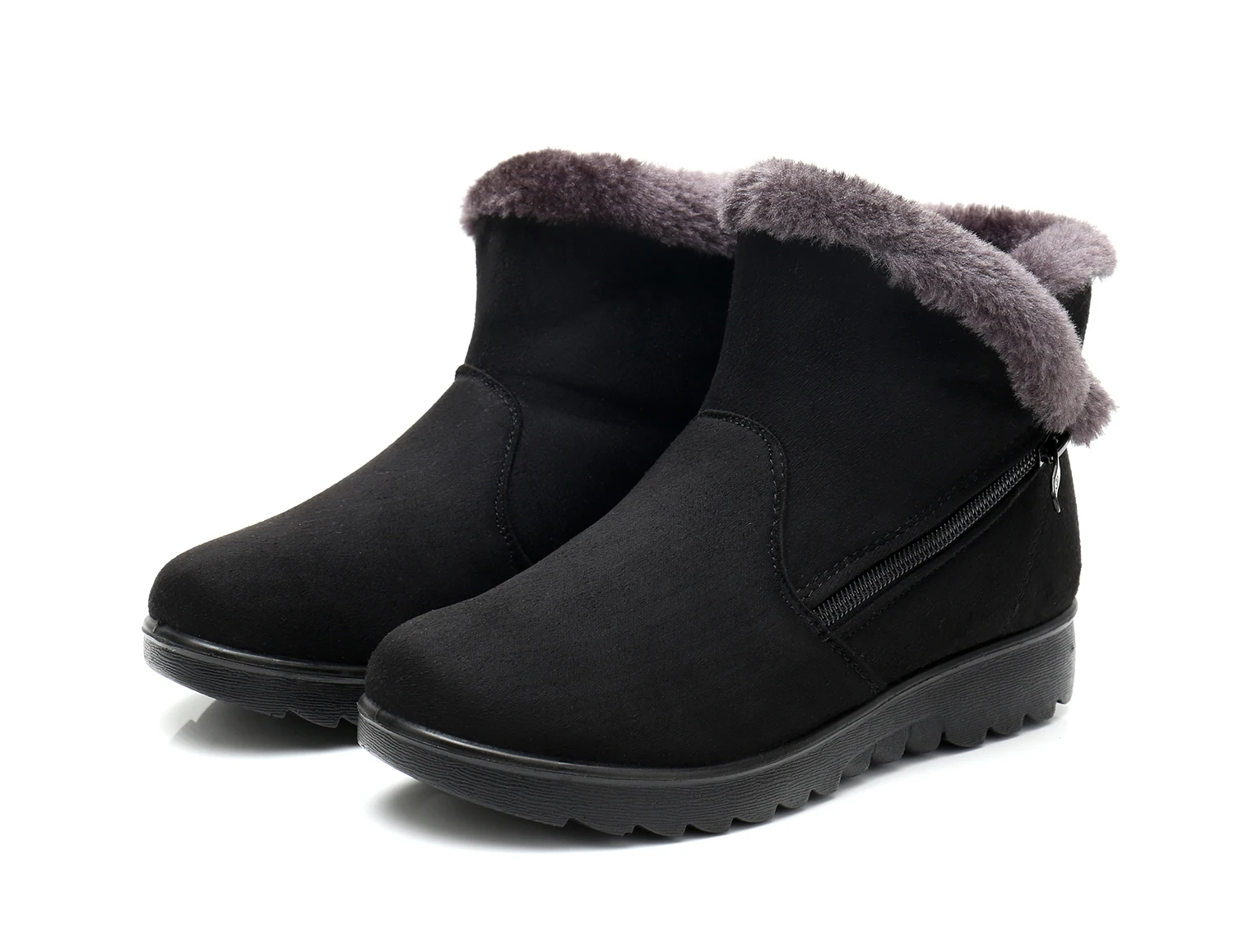 Zapatos de invierno para mujer, botas de nieve muy cálidas, zapatillas baratas, zapatos de mamá botas de talla grande de fábrica st480