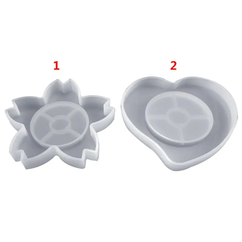 Силиконовые 3D DIY цветок сердце эпоксидная смола, Форма Подвеска для ювелирных изделий, инструмент для изготовления прессформы ручной работы ремесло декоративные