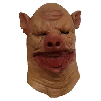 

Pig Head Shape Face Cover Hand-Made Realistic Headgear Prop