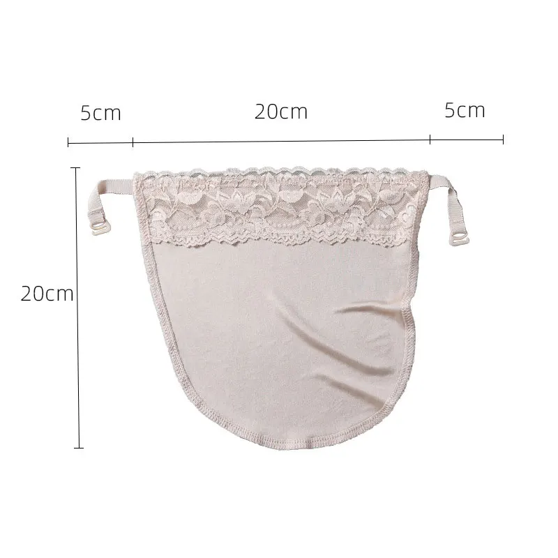 New Silk Tube Bra With Elastic Band Women Easy Clip-on Lace Solid Color Mock Camisole Insert Wrapped Chest Overlay Modesty Panel
