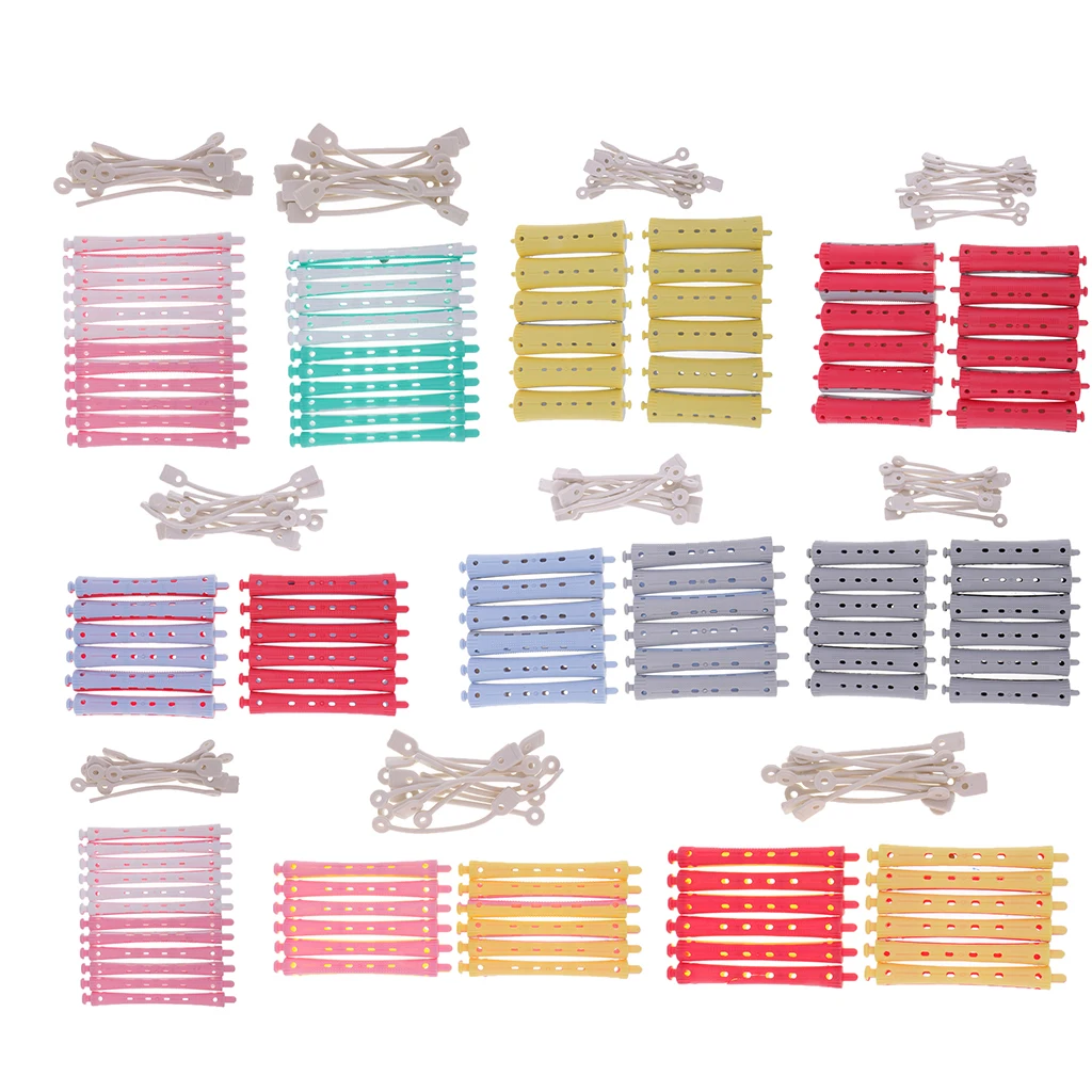 12 Pcs Hair Clips Wave Hairstying Perm Rod bars Curler Hairdressing Tool Set 12 Pcs Hair Clips Wave Hairstying Perm Rod bars Curler Hairdressing Tool Set