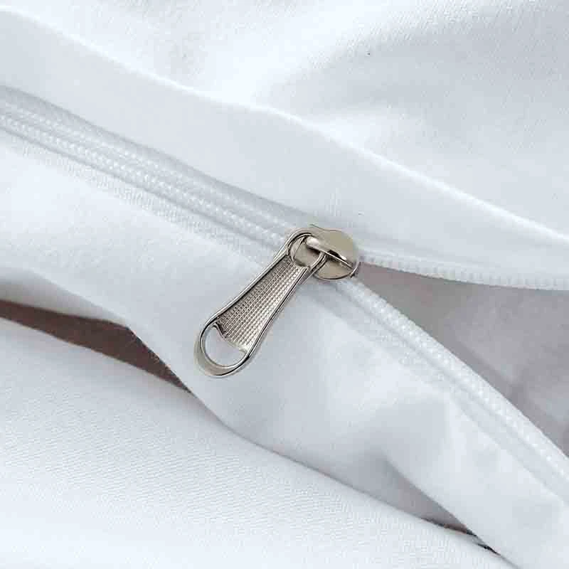 

3-Piece Leaf Duvet Cover, Botanical Flower Leaf Pattern Print Bedding Set Zipper Home Textile Three-Piece