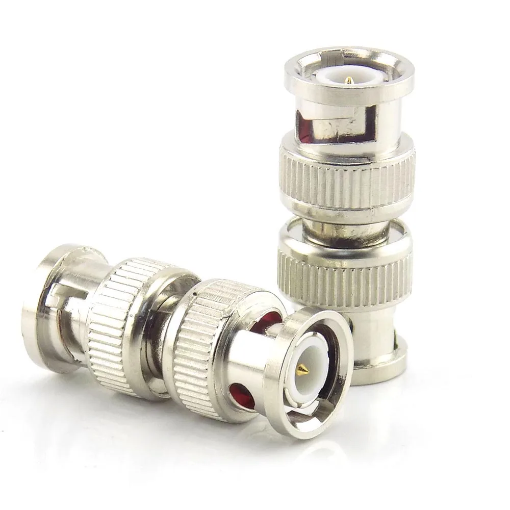 5pcs Bnc Male To Bnc Male Connector BNC Connector Coax Coupler Adapter RF Convertor CCTV Accessories Video camera Security M20
