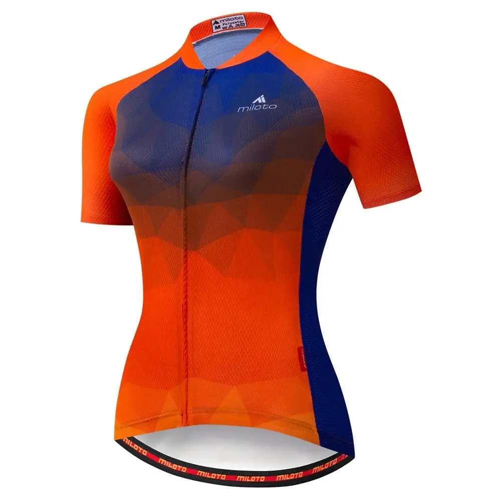 Гоночный Женский Велоспорт Джерси Женский велосипед Джерси короткий рукав велосипедная майка MTB Джерси светоотражающий Bycicle мотокросса Джерси - Цвет: Зеленый