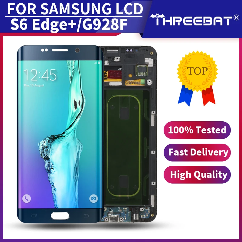 5 7 &quotНовый Super AMOLED ЖК-дисплей для SAMSUNG Galaxy S6 Edge Plus с ЖК-дисплеем G928 G928F сенсорный
