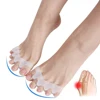 2pcs=1pair New Protective Toes Separator Suitable Bunion Corrector Material Soft Gel Straightener Spacers Stretchers Care Tool 2