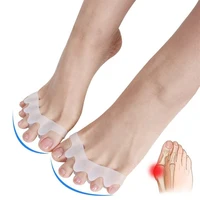 2pcs=1pair New Protective Toes Separator Suitable Bunion Corrector Material Soft Gel Straightener Spacers Stretchers Care Tool 2