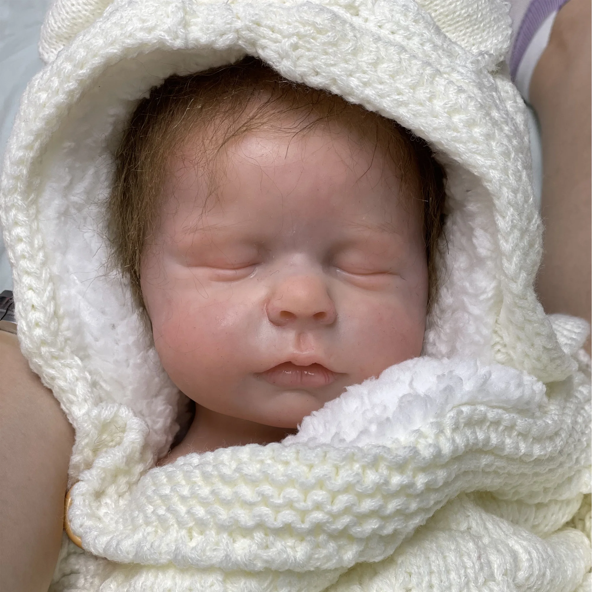 

Solid Silicone Doll Girl 18" Soft Newborn Full Body Baby Menina Macia Bebê Recém-nascido De Corpo Inteiro