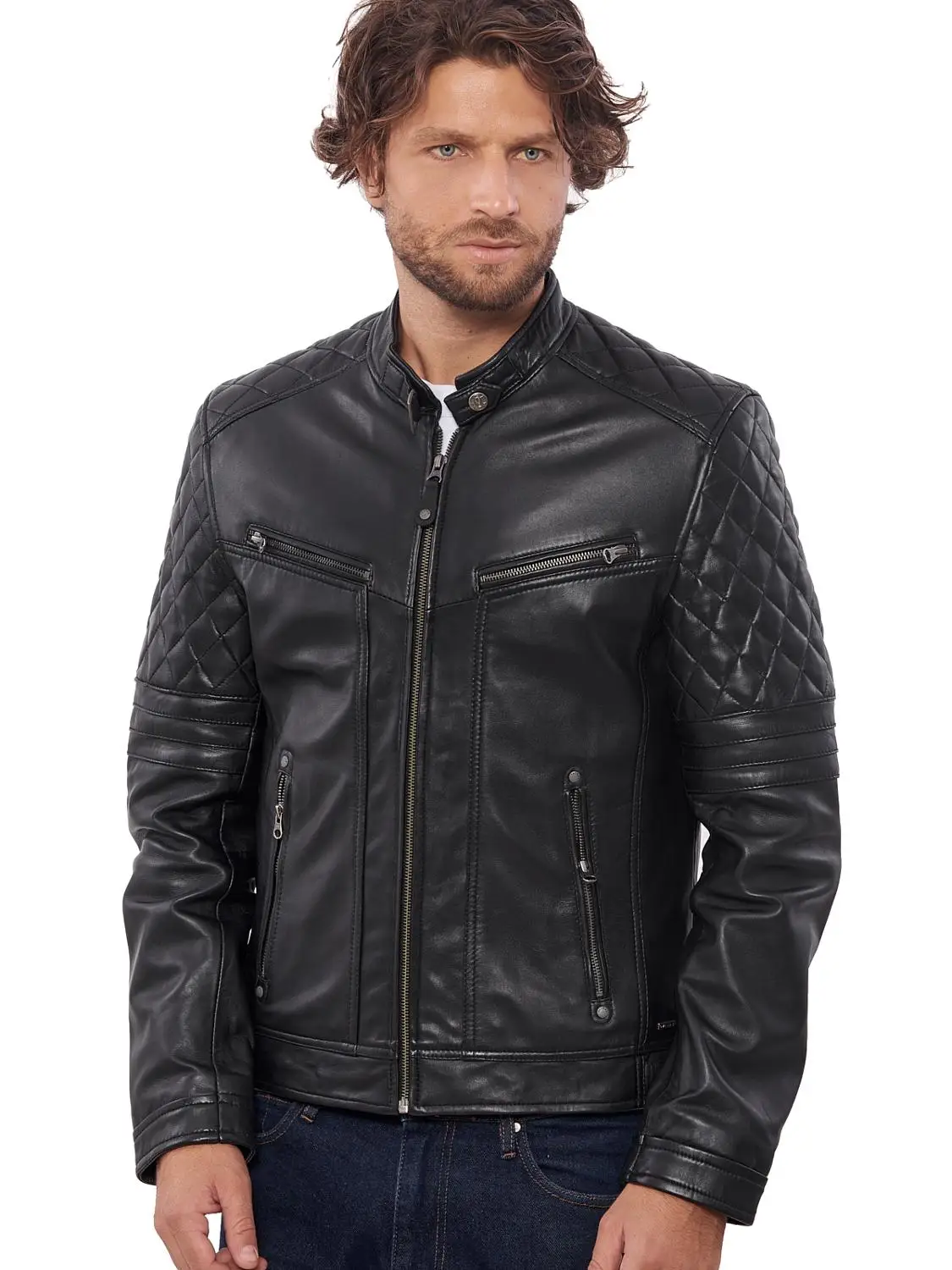VAINAS, европейский бренд, мужская куртка премиум класса из буйвола, кожаная мужская зимняя мотоциклетная куртка из натуральной кожи, байкерские куртки Bravo