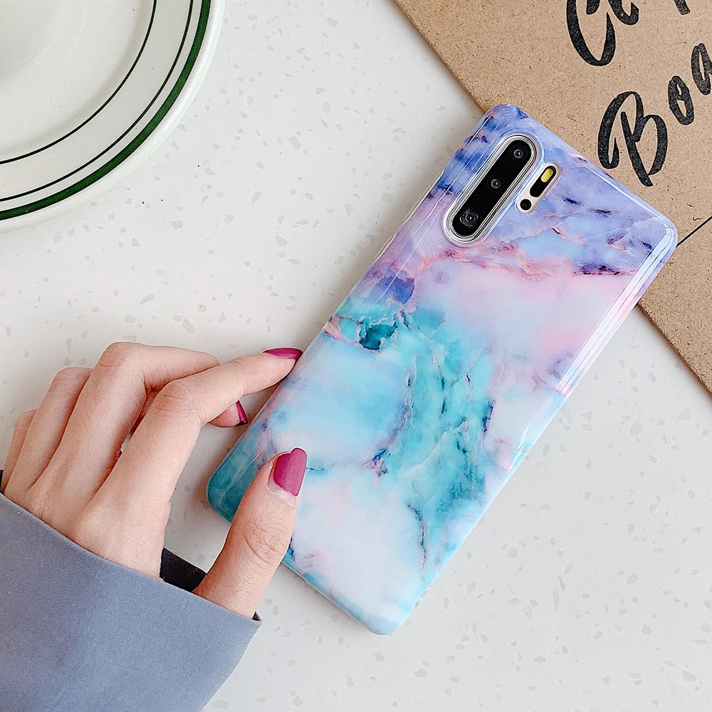 Роскошный градиентный мраморный чехол LOVECOM для телефона Samsung Galaxy S10e S10 S9 Plus Note 10 Pro