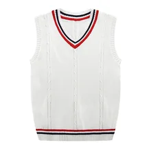 Осень и зима стиль v-образным вырезом мужской свитер не с капюшоном без рукавов жилет спортивный жилет