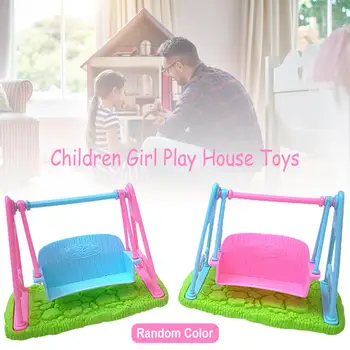

Miniature Doll House Furniture Swing Accessories Simulation Mini Swing Children Girl Play House Toys For Gril Funny Gift