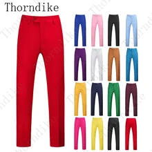 Мужские весенние осенние модные деловые повседневные длинные штаны, мужские эластичные прямые официальные брюки, большие размеры M-6XL