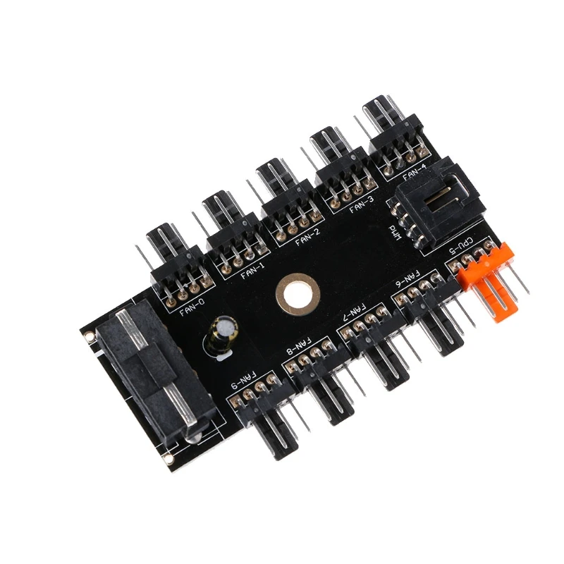 IDE/SATA Molex от 1 года до 10 способ PWM охлаждающий вентилятор концентратор 4-контактный 12V Мощность розетка адаптер PCB