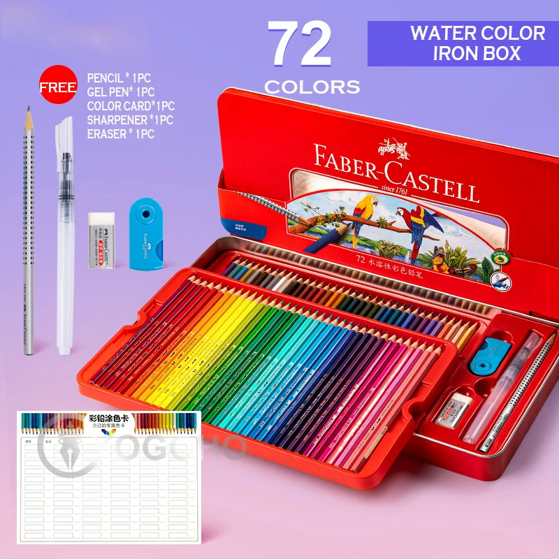 Faber Castell-lápices De Colores Oleosos De Grado Artístico, Lápices De  Colores Profesionales, 12/24/36/60/72/120 Colores, 1100 - Lápices De Colores  - AliExpress