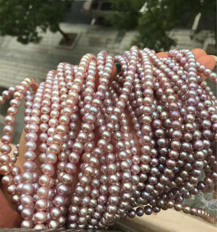 Women's Pearl Necklaces For Women Size 5.5-6mm in Good Quality for DIY Jewelry Accessaries Loose Pearls