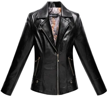 

Faux leathercoat femaleleather jackets women 2019 short women's leather jacket