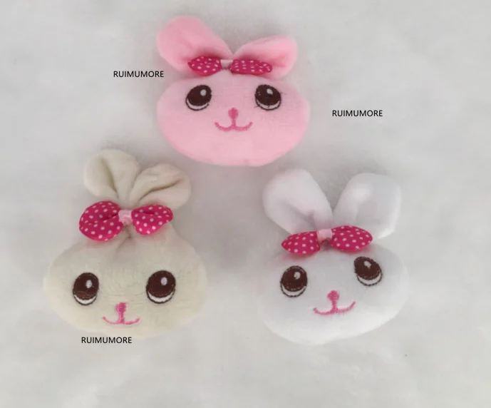 

New Cute 5CM approx. Bow knot Stuffed Rabbit plush toy , key chain gift decoration doll kid's little rabbit plush toys