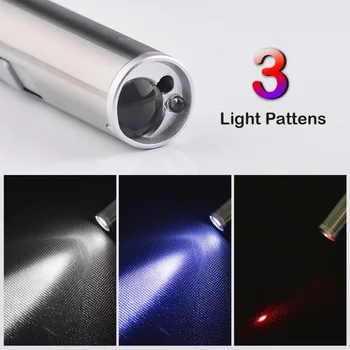 

Mini lazer Red Laser Pointer USB Rechargeable 3 In 1 Pen Flashlight Charging UV Torch Pen Flashlight Multifunction Lamp