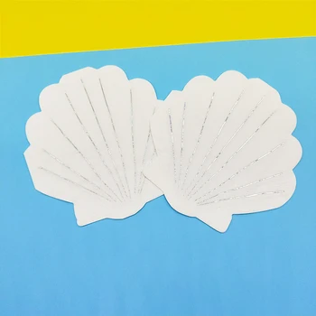 

40pcs White Shell Paper Napkins Party Shiny Stripe Silver Doodles Beverage Serviette for Weddings Baby Shower Special Events 25