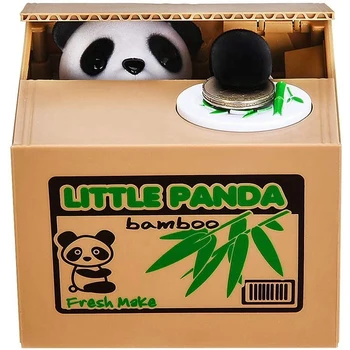 

Panda Stealing Money Bank,Piggy Bank for Kids,Coin Bank for Money Saving,Automatic Stealing Money with English Speaking