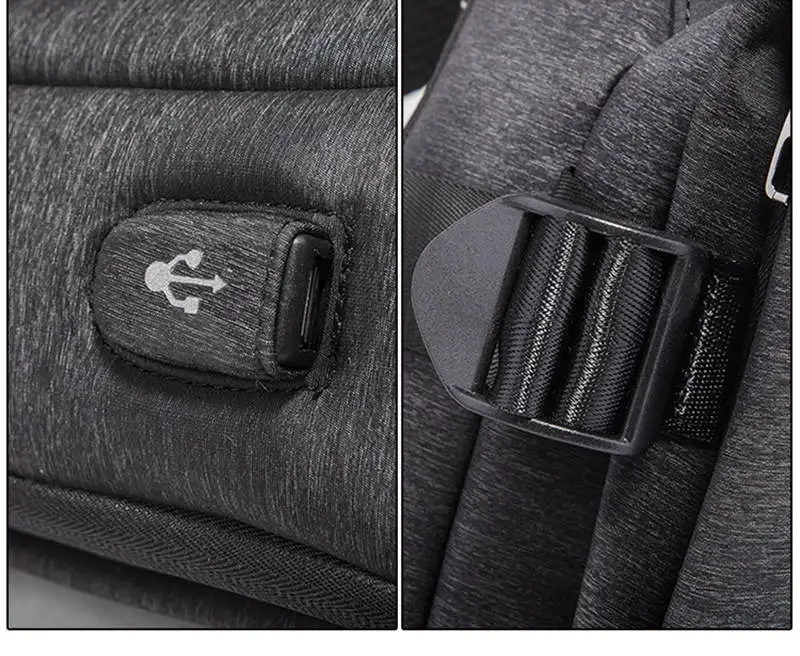 Многофункциональные сумки через плечо мужская зарядка через usb нагрудная сумка для путешествий мессенджеры нагрудная Сумка водонепроницаемая Спортивная Наплечная Сумка мужская
