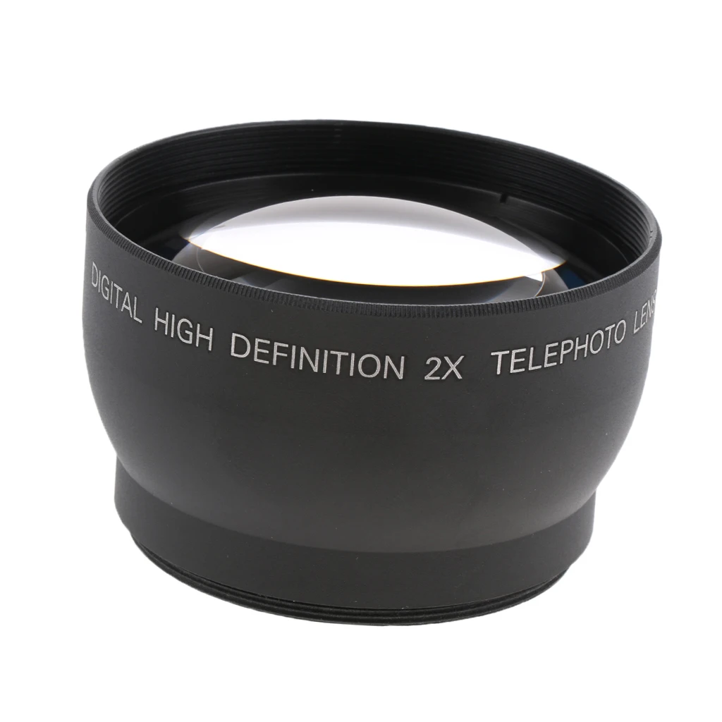 

52mm 2x Magnification Telephoto Lens for D5100 D3200 D70 D40 Canon 1300D 600D 5D Cameras Universal