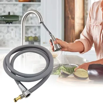 

Accessories Replacement Drinking Water Shower Head Pulldown Hose Spray Flexible Sink Pipe Fittings Nylon Home For Kitchen Faucet